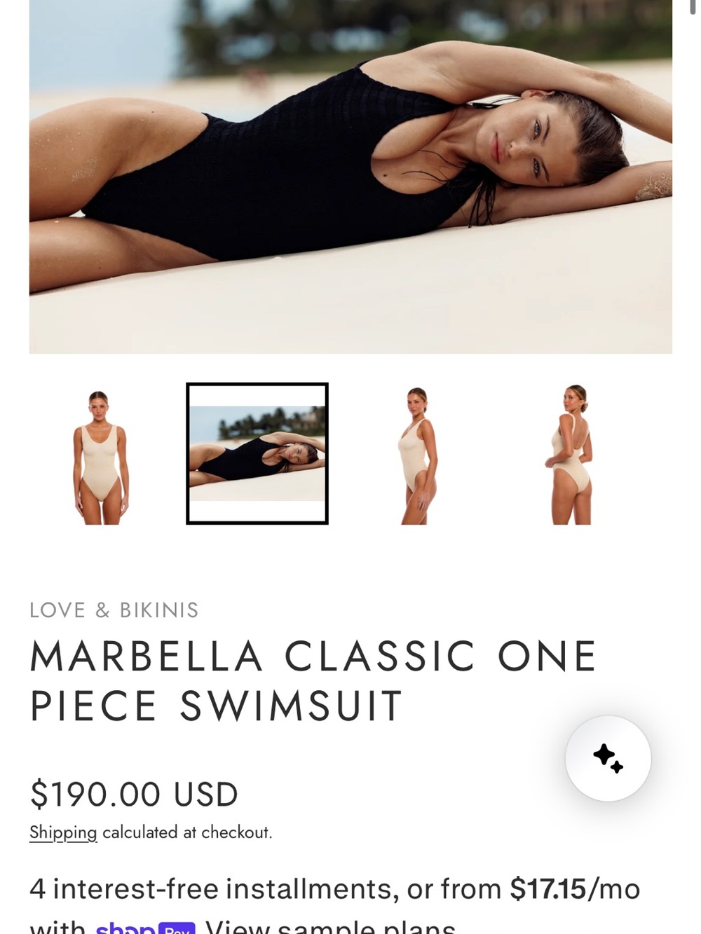 Marbella Classic One-Piece Swimsuit - Black
